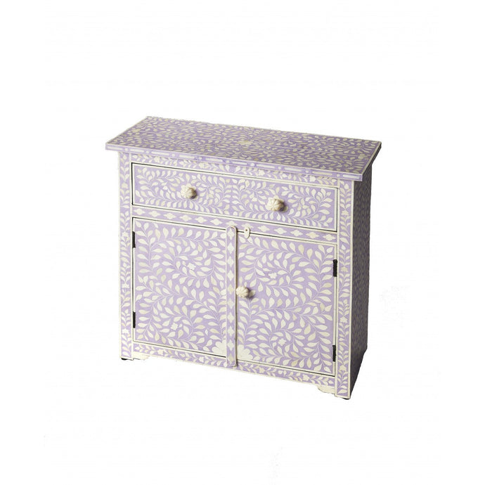 Vivienne Lavender Bone Inlay Console Chest