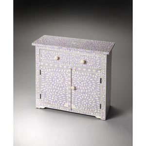 Vivienne Lavender Bone Inlay Console Chest