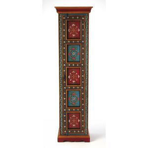 Amir Hand Painted Tall Cabinet