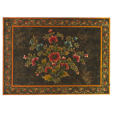 Load image into Gallery viewer, Black and Gold Vintage Hand Painted One Drawer Accent Chest
