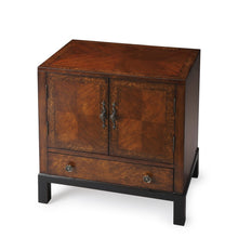 Load image into Gallery viewer, Courtland Cherry &amp; Burl Accent Cabinet