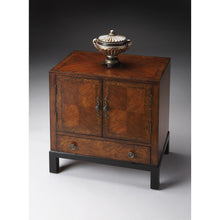 Load image into Gallery viewer, Courtland Cherry &amp; Burl Accent Cabinet