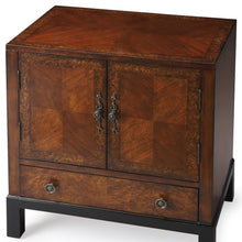 Load image into Gallery viewer, Courtland Cherry &amp; Burl Accent Cabinet