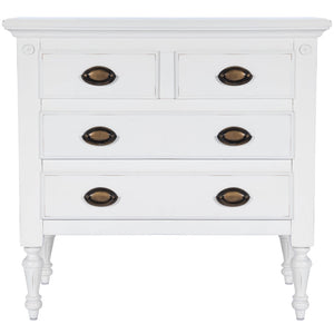 Easterbrook White 4 Drawer Chest