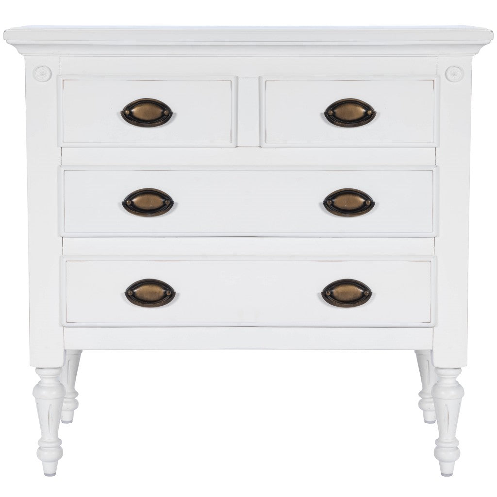 Easterbrook White 4 Drawer Chest