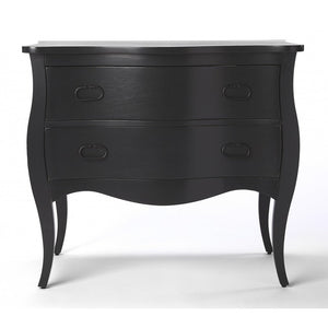 Black 2 Drawer Chest