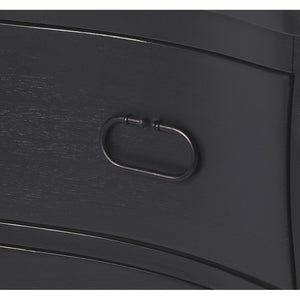 Black 2 Drawer Chest