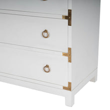 Load image into Gallery viewer, Forster Glossy White Campaign Chest