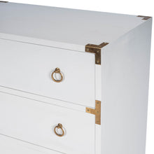 Load image into Gallery viewer, Forster Glossy White Campaign Chest