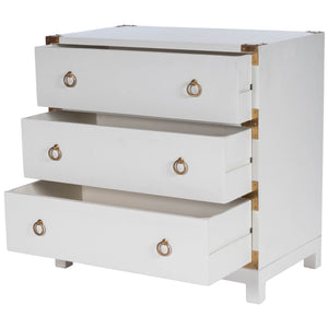 Forster Glossy White Campaign Chest