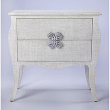Load image into Gallery viewer, Felicia White Raffia Accent Chest