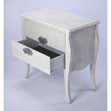 Load image into Gallery viewer, Felicia White Raffia Accent Chest