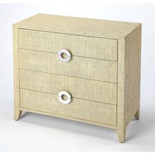 Load image into Gallery viewer, Amelle Cream Raffia 4 Drawer Accent Chest