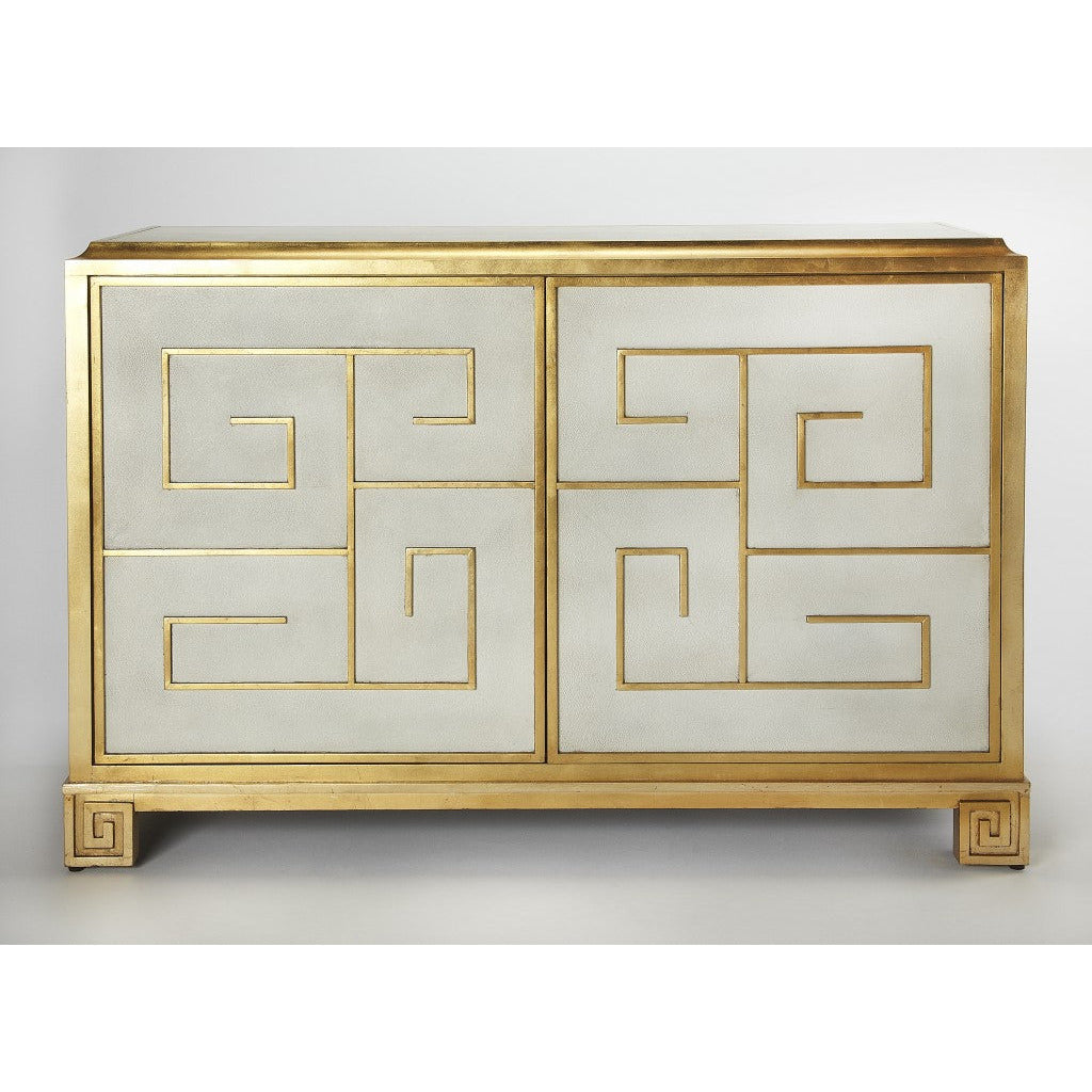 Bello Leather Console Cabinet