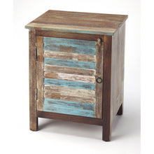 Load image into Gallery viewer, Rustic Shutter Painted Accent Cabinet