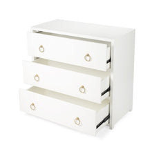 Load image into Gallery viewer, Lark White 3 Drawer Chest