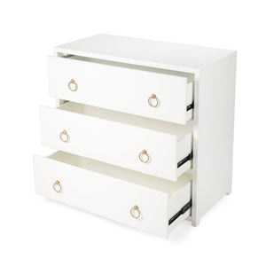 Lark White 3 Drawer Chest