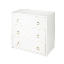 Load image into Gallery viewer, Lark White 3 Drawer Chest