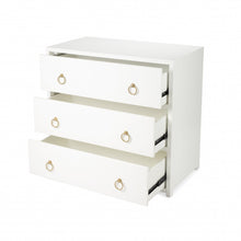 Load image into Gallery viewer, Lark White 3 Drawer Chest