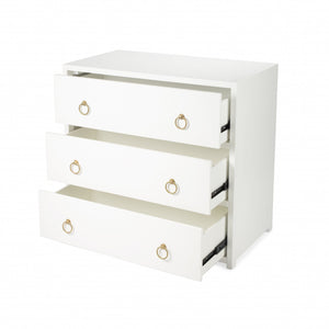 Lark White 3 Drawer Chest