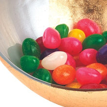 Load image into Gallery viewer, Gold Black and White Oval Glass Bowl