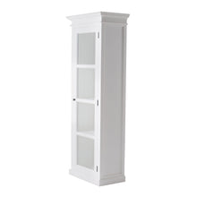Load image into Gallery viewer, Classic White and Glass Door Storage Cabinet
