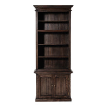 Load image into Gallery viewer, Black Wash Bookshelf Hutch