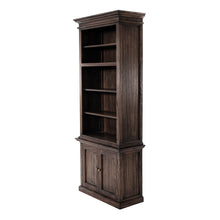 Load image into Gallery viewer, Black Wash Bookshelf Hutch