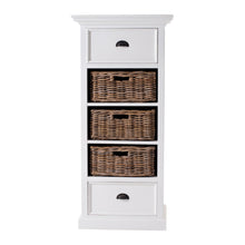 Load image into Gallery viewer, Classic White Storage Cabinet with Basket Set