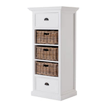 Load image into Gallery viewer, Classic White Storage Cabinet with Basket Set
