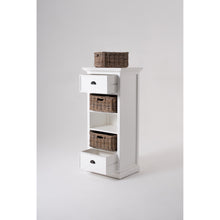 Load image into Gallery viewer, Classic White Storage Cabinet with Basket Set