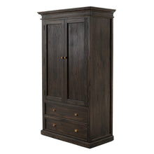 Load image into Gallery viewer, Black Wash Wardrobe