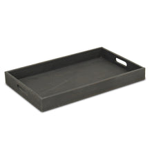 Load image into Gallery viewer, Minimalist Black Wooden Tray