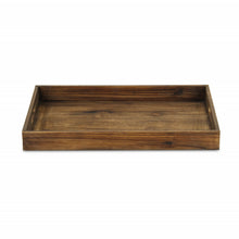Load image into Gallery viewer, Minimalist Dark Brown Wooden Tray