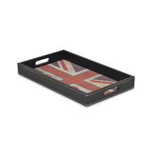 Load image into Gallery viewer, Union Jack Faux Leather Serving Tray