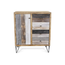 Load image into Gallery viewer, Modern Urban Rustic Accent Storage Cabinet