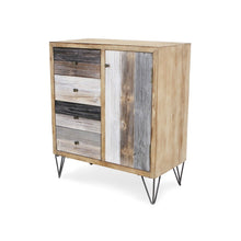Load image into Gallery viewer, Modern Urban Rustic Accent Storage Cabinet