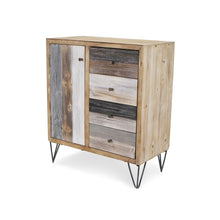 Load image into Gallery viewer, Modern Urban Rustic Accent Storage Cabinet