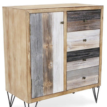 Load image into Gallery viewer, Modern Urban Rustic Accent Storage Cabinet