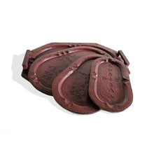 Load image into Gallery viewer, Set of Four Handmade African Leather Trays