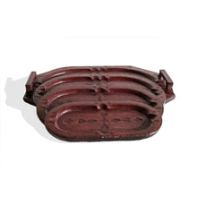Load image into Gallery viewer, Set of Four Handmade African Leather Trays