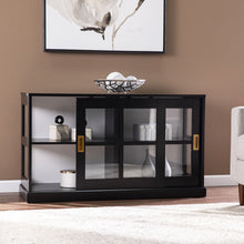 Load image into Gallery viewer, Dynasty Contemporary Black and White Low Curio Cabinet