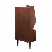 Load image into Gallery viewer, Cosmo Brown and Black Corner Bar Cabinet