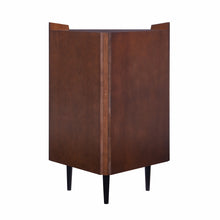 Load image into Gallery viewer, Cosmo Brown and Black Corner Bar Cabinet