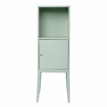 Load image into Gallery viewer, Pale Green Crosshatch Accent Storage Cabinet