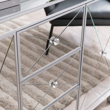 Load image into Gallery viewer, Glamorous Mirrored Bling Multi Storage Accent Cabinet