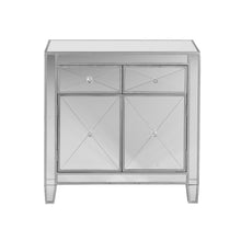 Load image into Gallery viewer, Glamorous Mirrored Bling Two Door Storage Accent Cabinet