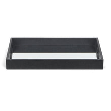 Load image into Gallery viewer, Black Shagreen Tray with Beveled Mirror