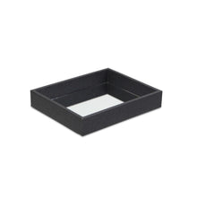 Load image into Gallery viewer, Black Shagreen Mirrored Tray