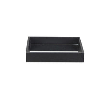 Load image into Gallery viewer, Black Shagreen Mirrored Tray